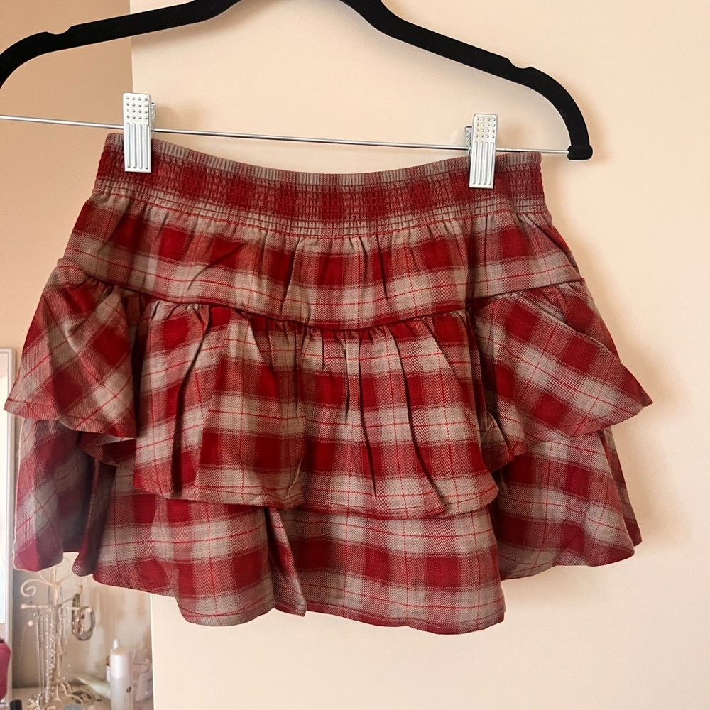 BNWT Sunday Best Plaid Ruffle Skirt - Picture 2 of 4